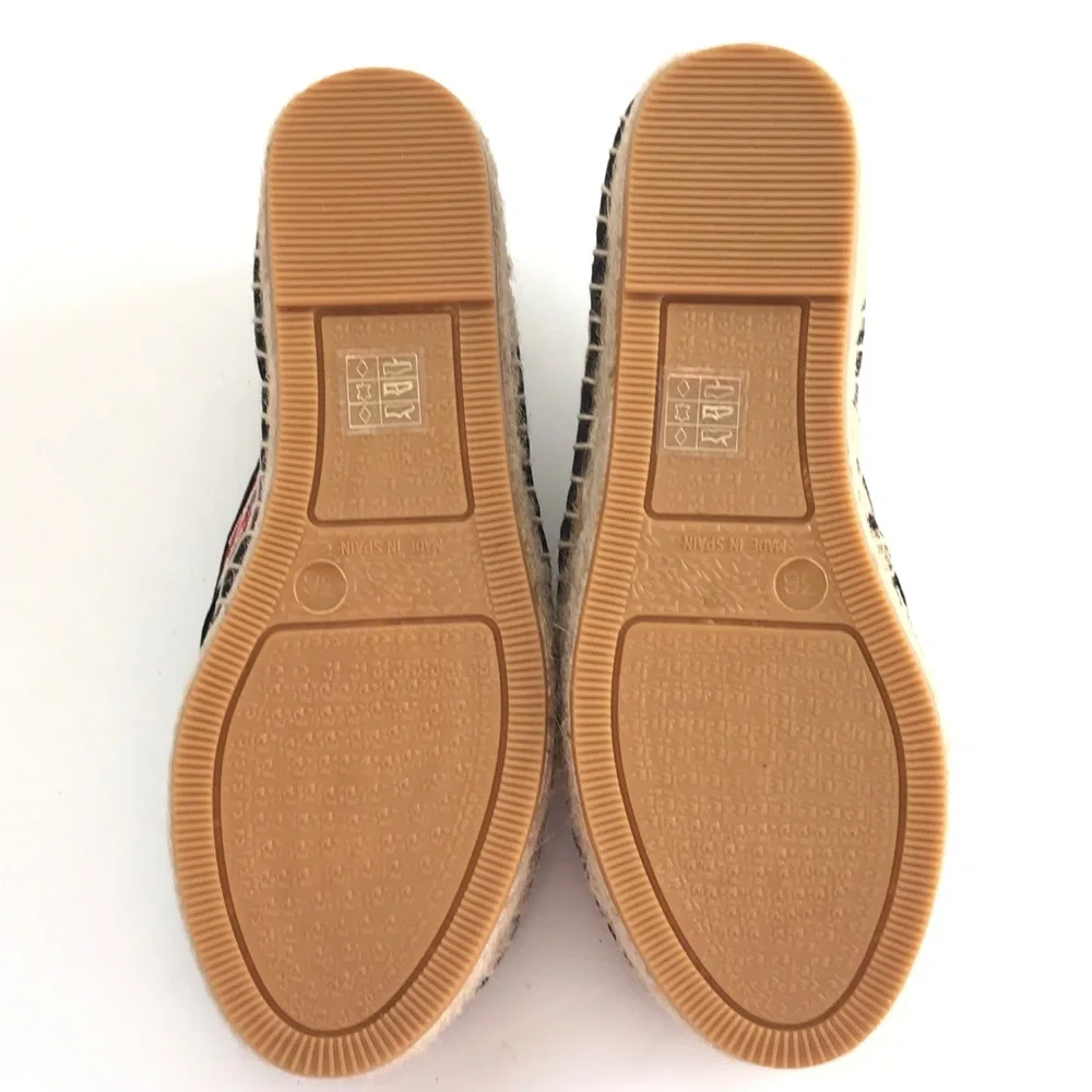 JOHNNY WAS Espadrille Platform Shoe Embroidered Bohemian Women’s Size 6 EU 36
